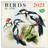 Calendar 2024-2025 Birds Wall Calendar 12x12 in