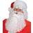 Amscan 840512-55 Christmas Adults Santa Claus Wig & Beard Set 3 Pieces