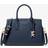 Michael Kors Laila Small Pebbled Leather Satchel - Blue