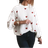 Shein Cute Love Random Jacquard Pullover Sweater - Casual