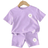 Shein Blommig Baby Girl Casual Enkelt Blommnster Kortrmade Shorts Set Lmplig fr sommaren