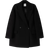 Bershka Sort oversized skræddersyet frakke firkantet pasform-Black