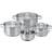 Rösle PureElements Grytset 7 Delar 1,5/2,0/3,6/5,9 L Stål Set med lock 7 delar