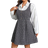 Shein Plus Plaid Sleeveless Casual Dress Autumn