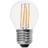 V-TAC 4W LED Kronepære G45 Klart Glas E27