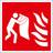 Sign Fire Blanket Double Sided Plastic 200x200mm