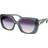 Coach Maxi Sculpted C Oversized Square Sunglasses - Milky Blue