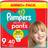 Pampers Baby-Dry Nappy Pants Size 9, 40 Nappies, 19kg+, Jumbo Pack