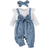 Shein Baby Girls' Casual 2 In 1 Jumpsuit Set - Floral