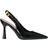 Shein Wide Fit Women's High Heel Backstrap Pumps - Patent Leather Metal