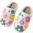 Shein Fashionable Cute Floral Pattern Soft Comfortable AntiSlip Durable Indoor Slippers Warm Plush Slippers For Winter