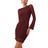 New Look Mesh Mini Dress - Burgundy/Red