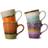 HKliving 70's mugg 4-pack Retro Espressokopp 8cl 4st