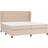 vidaXL Ramsäng Med Bäddmadrass 200x200 cm Konstläder Kontinentalsäng 203x203cm