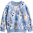 H&M Oversized Printed Sweatshirt - Blue