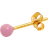 LULU Copenhagen Color Ball Earrings - Gold/Light Pink