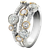Shein 1pc Gorgeous Cubic Zirconia Ring For Women For Valentine's Day Gift Wedding Party Jewelry