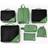 Hauptstadtkoffer Travel Organizer Packing Cubes Set of 7 - Green