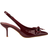 Shein Sexy Wine Red Pointed Toe Butterfly Shoes - Wine Red