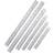 Mr. Pen Stainless Steel Ruler 6 Pcs 6 8 10 12 14 16 Black Metal Ruler Set