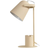 Lindby Tischleuchte Ilmar Ø 12 cm Beige/Weiß Tischlampe 38cm