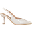 Shein Pointed Toe Slingback Kitten Heels - White
