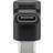 Wentronic USB C-USB C M-F Angled Adapter