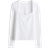 H&M Langærmet Jerseytrøje - Hvid
