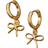 Shein pair Sweet And Simple Design Bow Earrings Suitable For Daily Wear Commuting And Gatherings