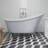 Bath Deluxe Tassbadkar Svinkløv Badkar 150 cm Med Lejontassar Vit Glans