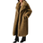 Shein New Autumn Winter Fashion Faux Fur Long Coat Elegant Lady Furry Parka Outerwear