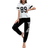 Shein Colorblock Digital Pattern V-Neck Short Sleeve Top And Letter Print Long Pants Pajama Set