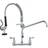 VEVOR Wall-Mounted Kitchen Faucet 21.0 H x 21.0 W x 8.0 D in Yellow Brass Chrome