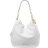 Michael Kors MK Lillie Large Pebbled Leather Shoulder Bag White Michael Kors