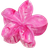 Shein Transparent Acrylic Flower Tie-Dye Hair Clip
