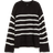H&M Ladies Black Button-detail jumper