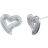 Shein Cubic Zirconia Heart Stud Earrings