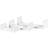 Harbour Housewares U Shaped White Wall Shelf 42cm 3pcs