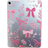 Shein pc Transparent Flower Bowknot Pink Soft TPU Tablet Case No Pencil