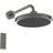 Ideal Standard Solos Regenbrause A7890A5 3-Funktion mit Wandanschluss mit LED-Lichtring magnetic grey Chrom, Schwarz