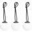Fatboy Bolleke Mini Portable Lamp Set Om 3 Antracit Pendellampa ∅ 12cm 3st