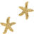 Shein Pair Geometric Pearl Starfish Stud Earrings