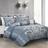 Chezmoi Collection Royale 7-Piece Jacquard Floral Comforter Set Queen Bedspread Blue (233.7x228.6cm)