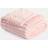 OHS Faux Fur Thick Ribbed Blankets Pink (150x125cm)