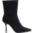 River Island Womens Black Suedette Heeled Sock Boots