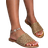 Shein Women's Flat Sandals Woven Hollow Out Vacation Beach Comfortable Soft Durable Open Toe Sandals