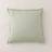 Dunelm Luna Oxford Edge Square Cushion Sage Complete Decoration Pillows Green (57x57cm)