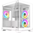 CiT Overseer White MicroATX PC Case Celsius Dual-Ring Fans