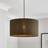 Dunelm Barkweave Drum Olive Shade ∅ 40cm