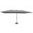 Dakota Fields Rectangular Anthracite Double Parasol - Grey 460cm